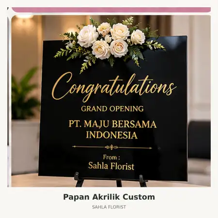 Papan Bunga Akrilik Citraland Surabaya
